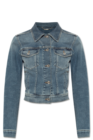 MM6 Maison Margiela Denim jacket with slit | Women's